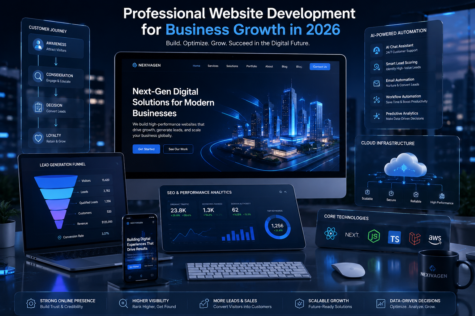 Professional Website for Business Growth in 2026 | Nexiva