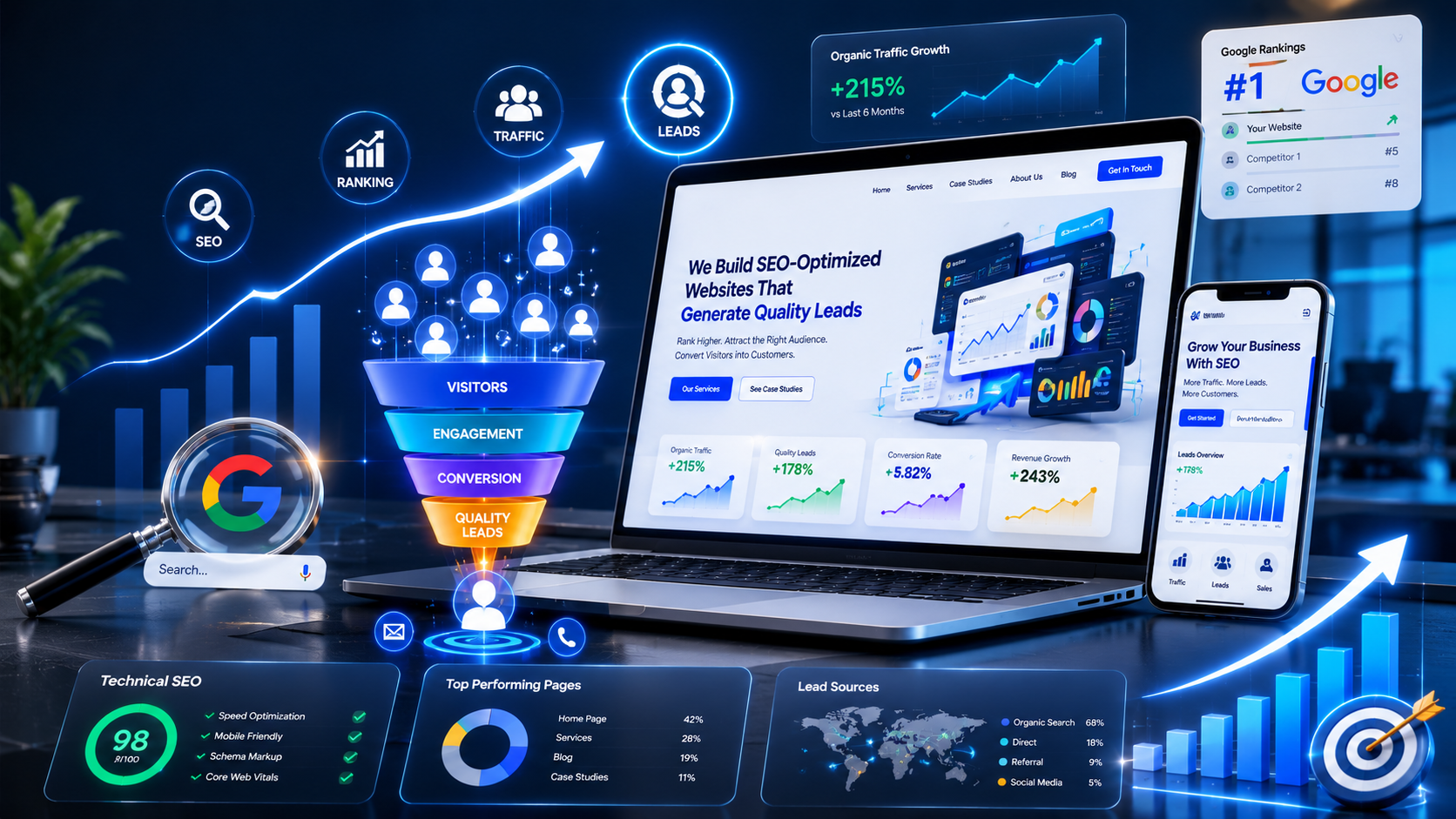 SEO-Optimized Websites for Business Lead Growth