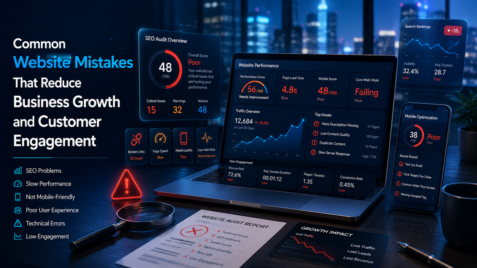 Website Mistakes That Hurt SEO and Business Growth